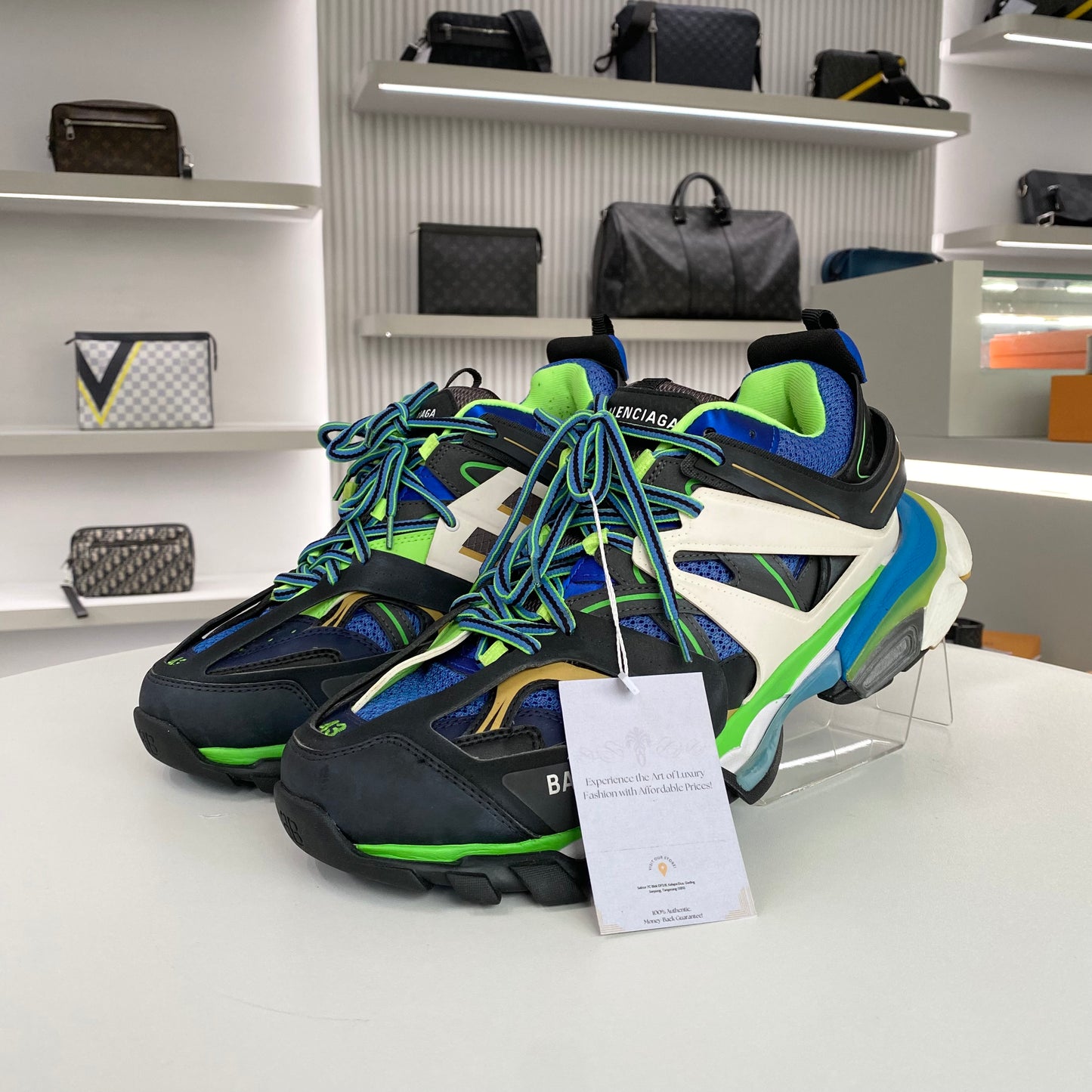 BALENCIAGA TRACK SNEAKERS BLACK GREEN