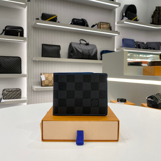 LOUIS VUITTON DAMIER BLACK BLUE WALLET