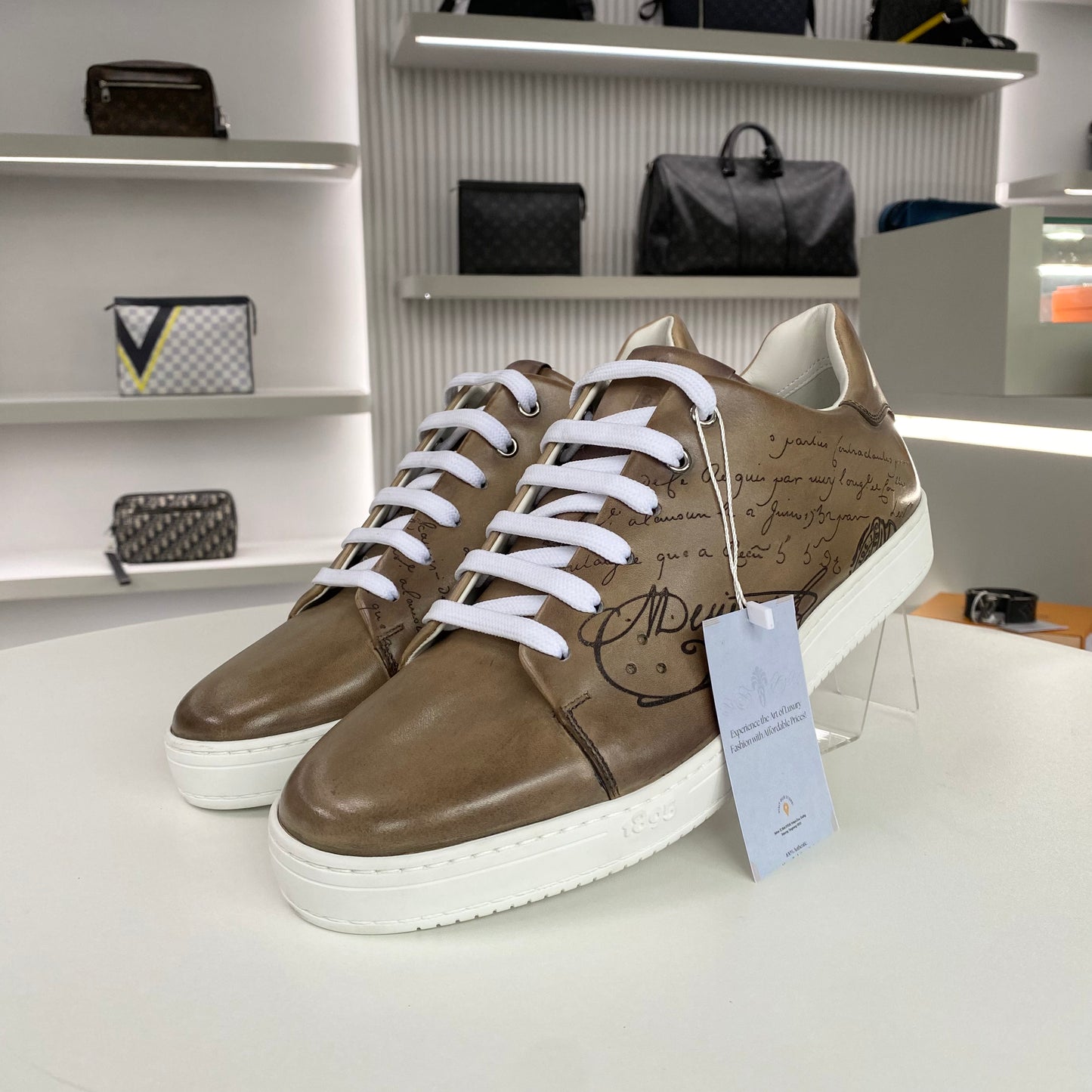 BERLUTI PALERMO 2 LOW SNEAKERS BROWN