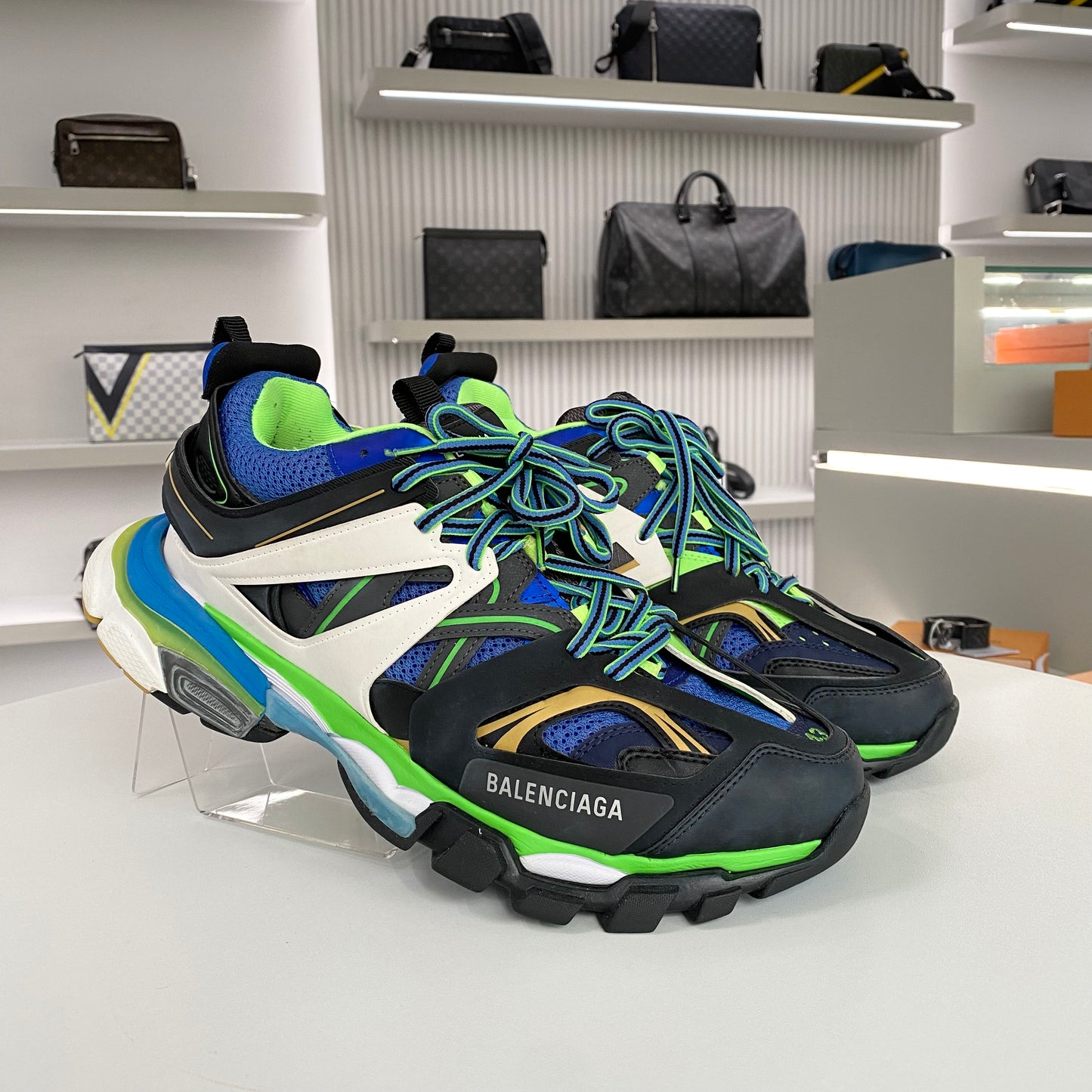 BALENCIAGA TRACK SNEAKERS BLACK GREEN