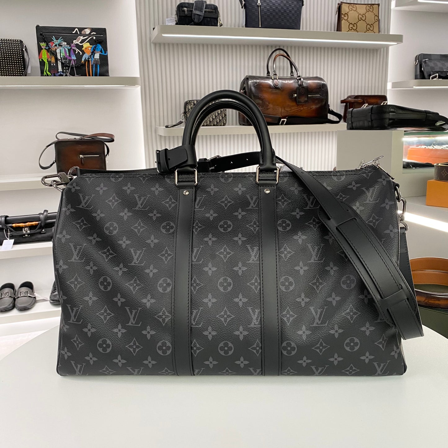 LOUIS VUITTON MONOGRAM KEEPAL 55 TRAVEL BAG