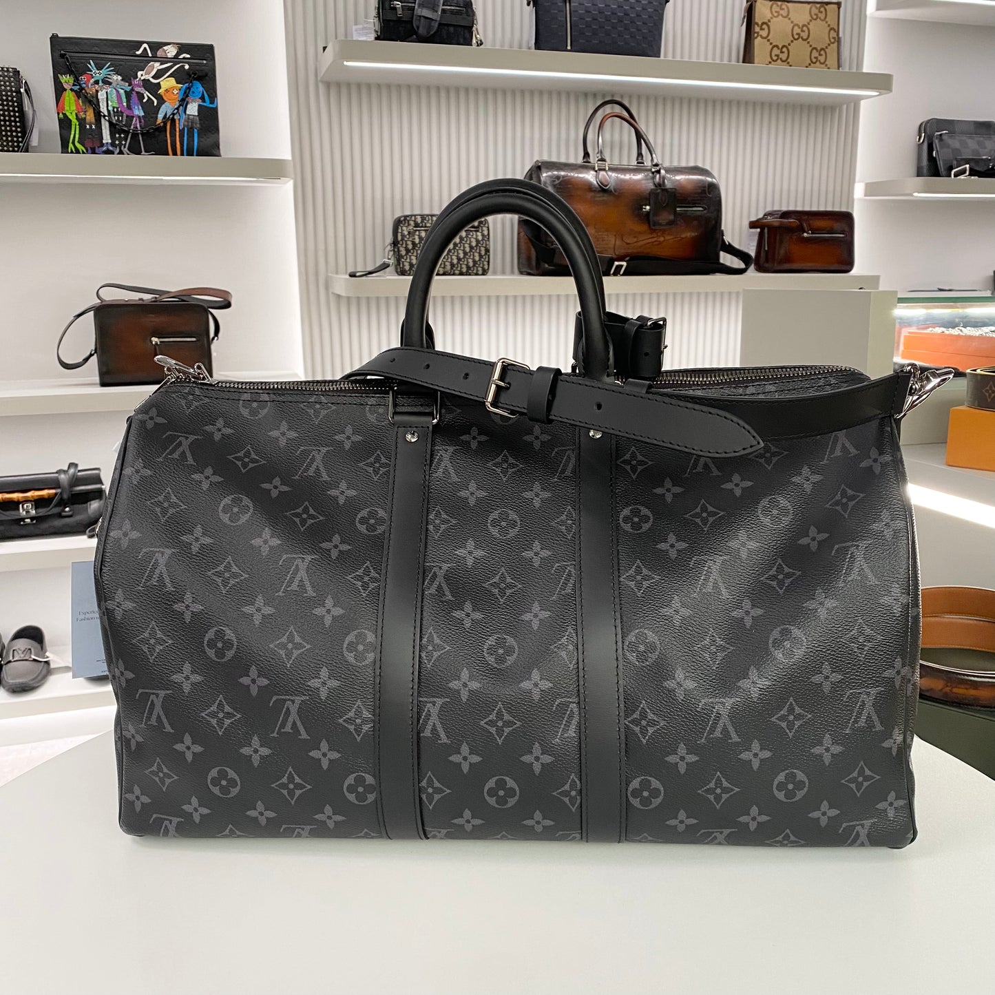 LOUIS VUITTON MONOGRAM KEEPAL 55 TRAVEL BAG