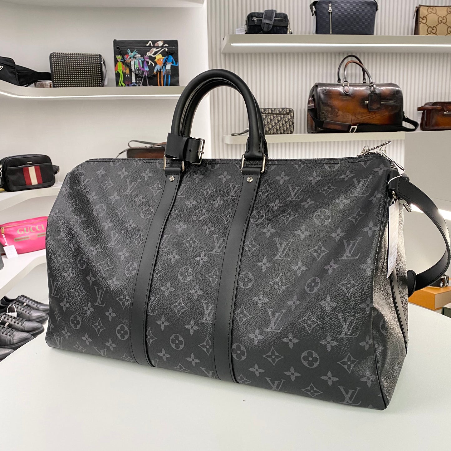 LOUIS VUITTON MONOGRAM KEEPAL 55 TRAVEL BAG