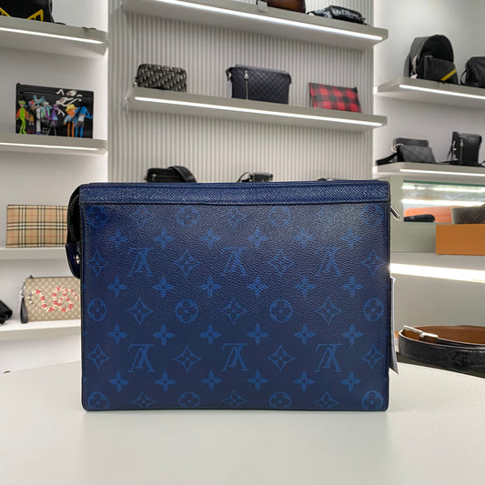 LOUIS VUITTON MONOGRAM POCHETTE VOYAGE BLUE