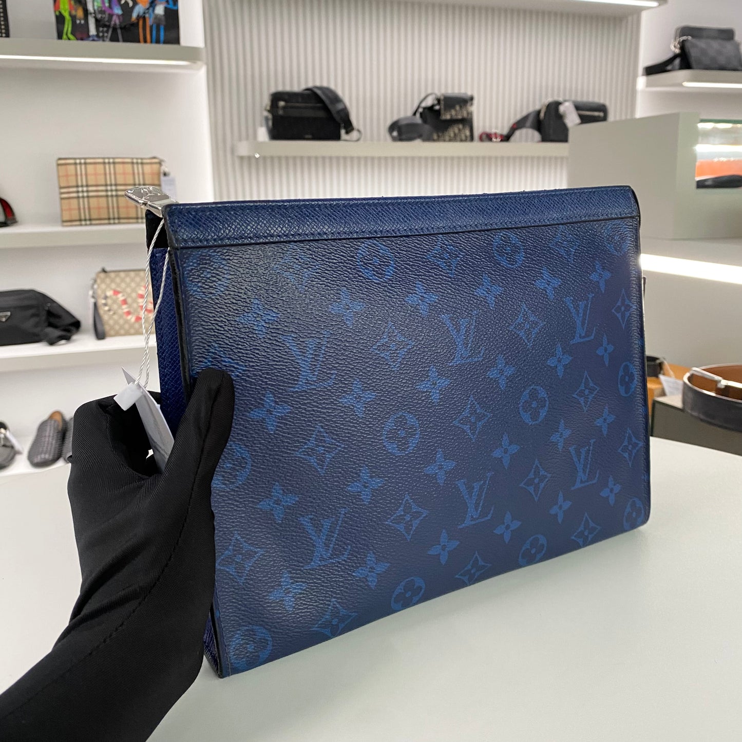 LOUIS VUITTON MONOGRAM POCHETTE VOYAGE BLUE