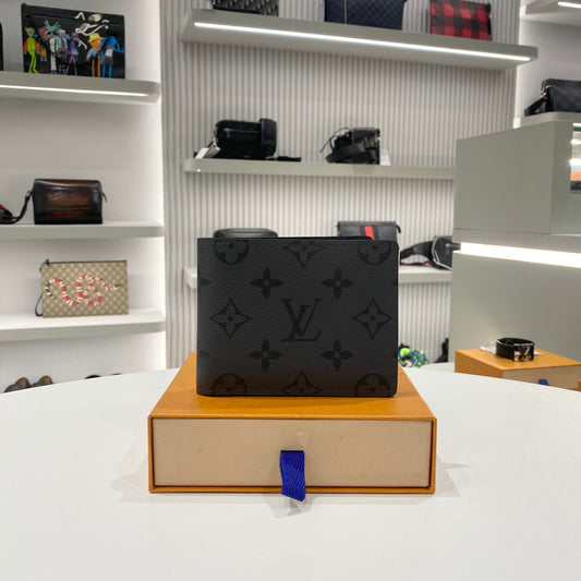 LOUIS VUITTON MONOGRAM ECLIPSE GREY WALLET