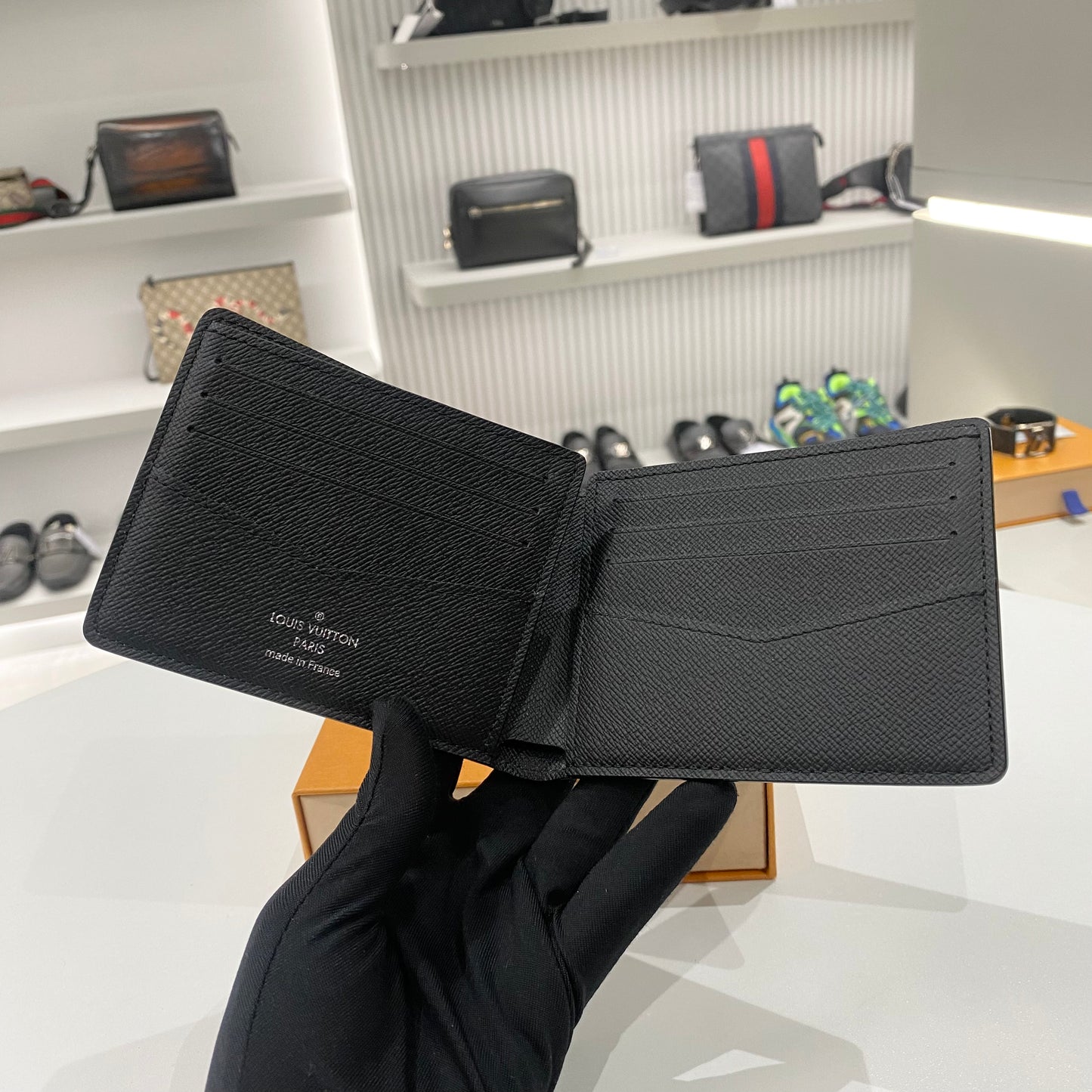 LOUIS VUITTON MONOGRAM ECLIPSE GREY WALLET