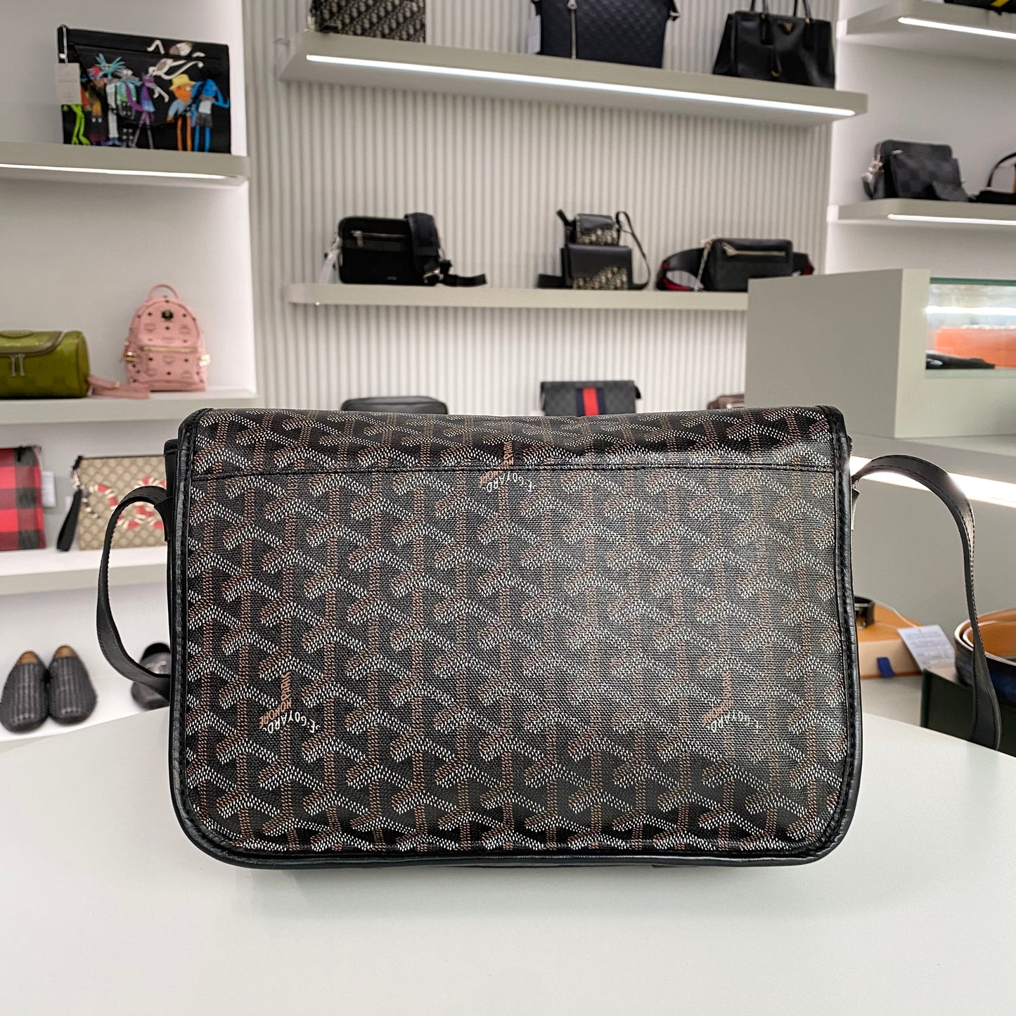 GOYARD BELVEDERE MESSENGER BAG