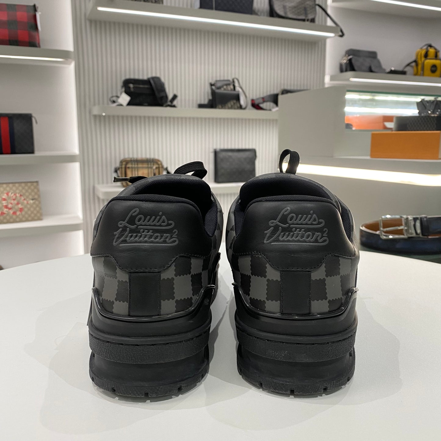 LOUIS VUITTON NIGO 2 DAMIER SNEAKERS BLACK