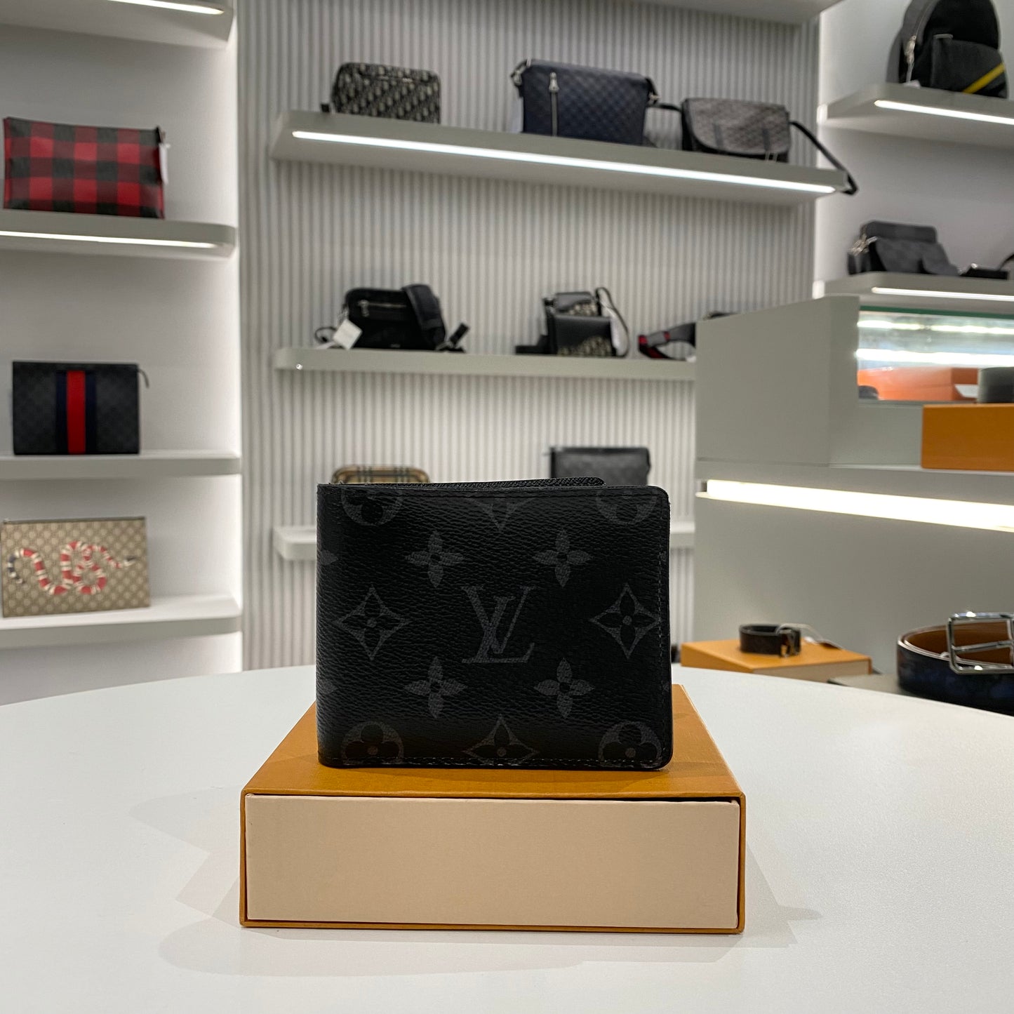 LOUIS VUITTON MONOGRAM ECLIPSE WALLET BLACK