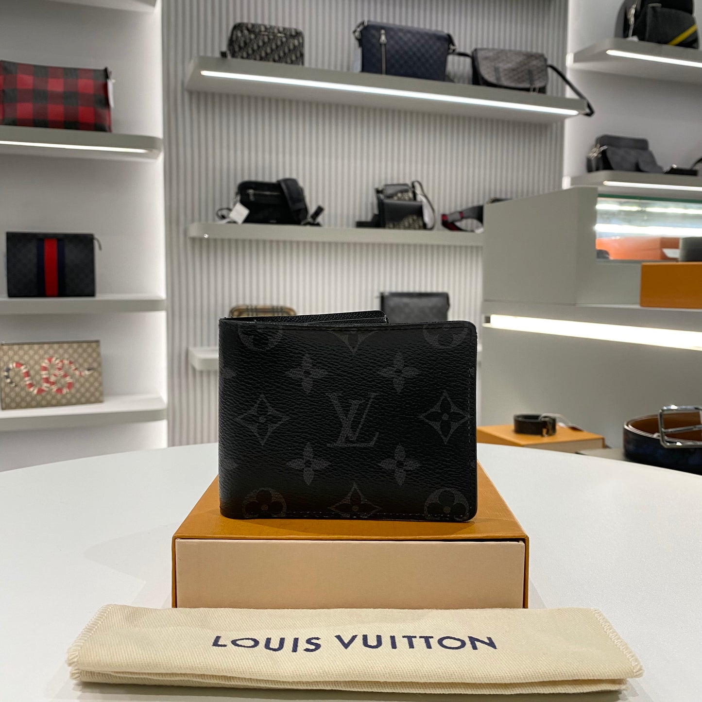 LOUIS VUITTON MONOGRAM ECLIPSE WALLET BLACK