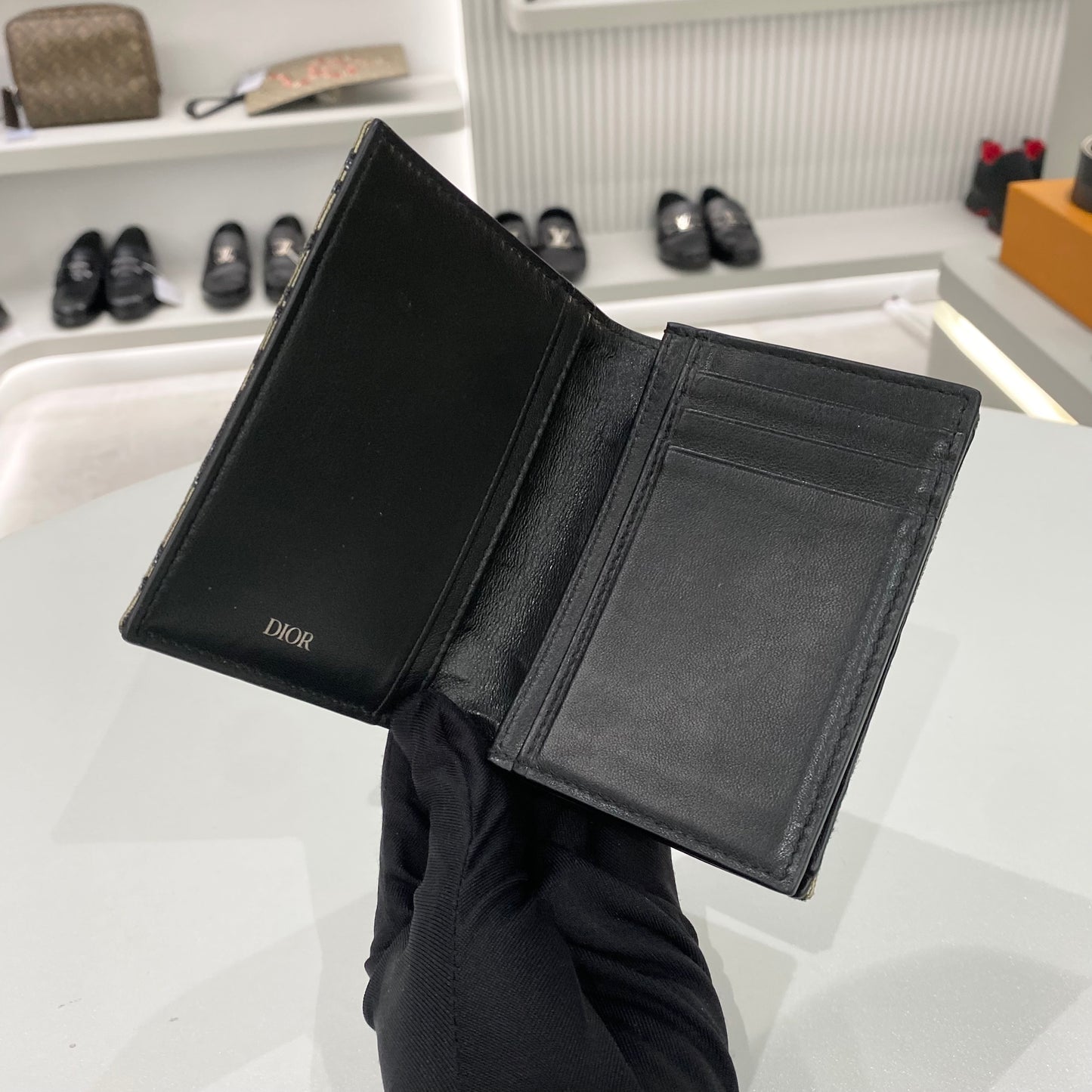 DIOR OBLIQUE POCKET ORGANIZER WALLET