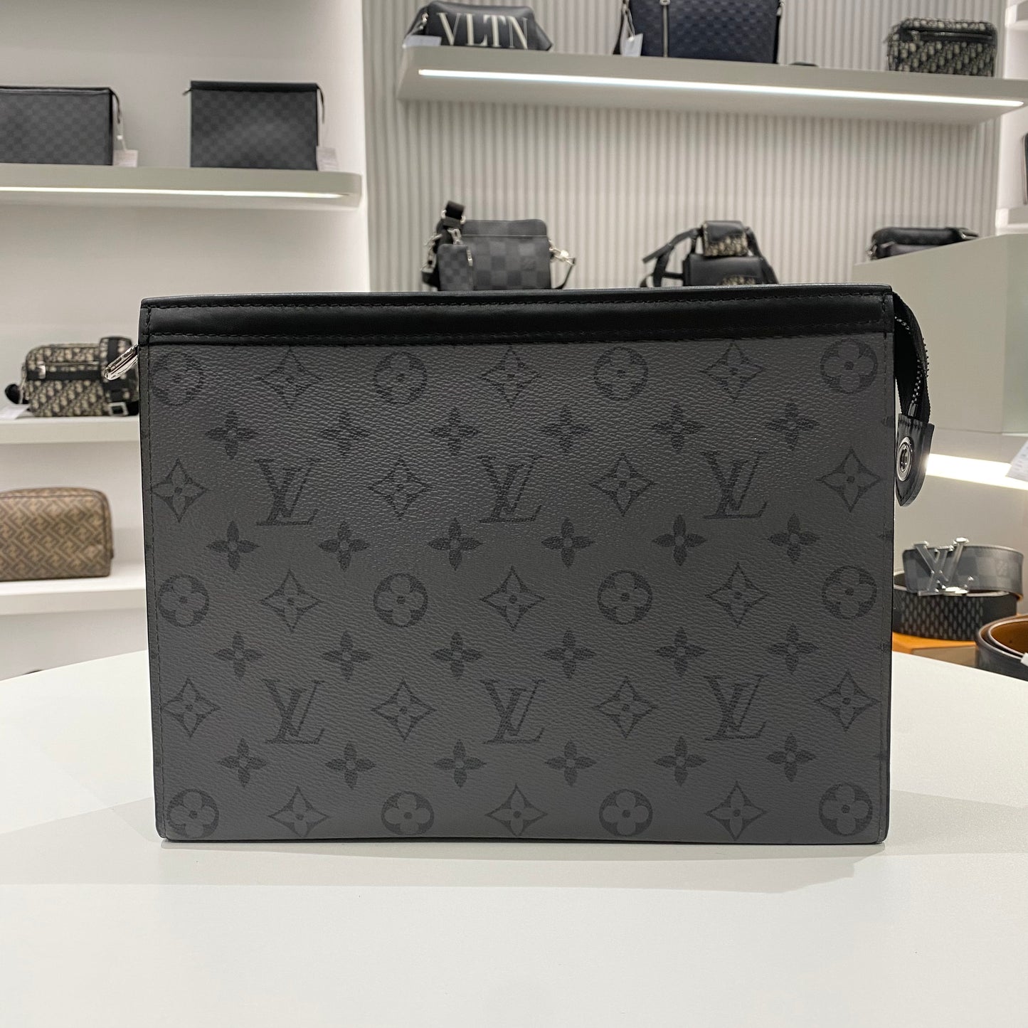 LOUIS VUITTON REVERSE MONOGRAM POCHETTE VOYAGE GREY